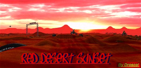 Red Desert Sunset Track Picture